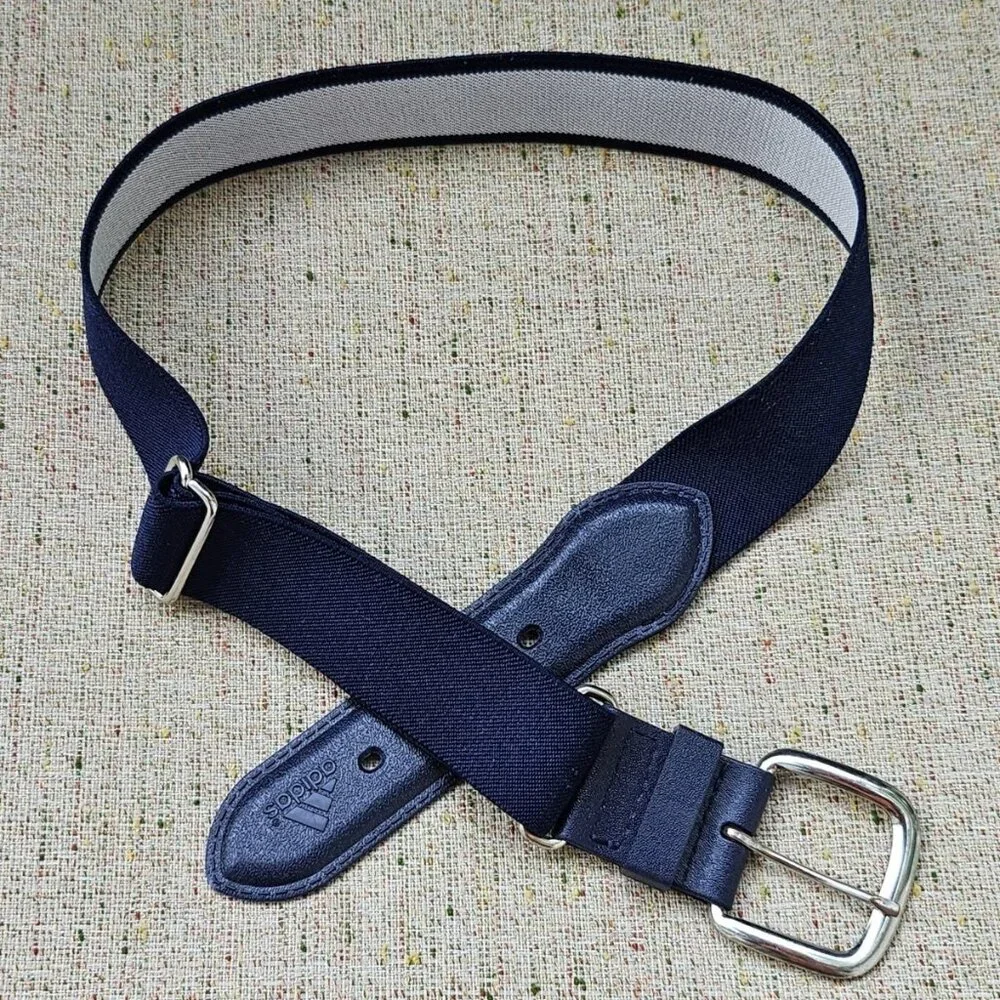 Adidas Youth Belt Navy Blue Elastic Stretched Waistband Size